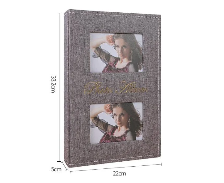 Amazon Hotsale PU Leather Photo Albums 6 "300 Photos PP Interstitials Home Decoration Album