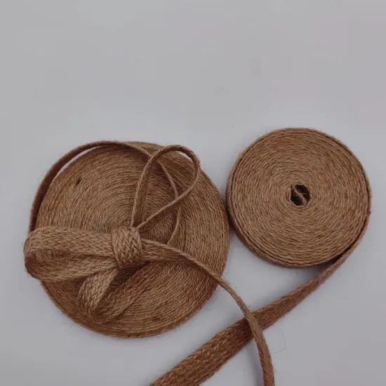 Ceinture tissée en Jute, petite tresse, corde de chanvre tissée, accessoires à main, bricolage