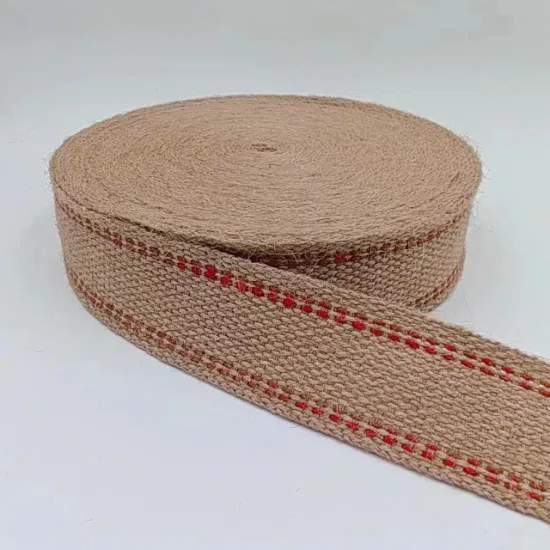 Sangle de Jute tissée en chanvre, vente directe d'usine, accessoires manuels de bricolage