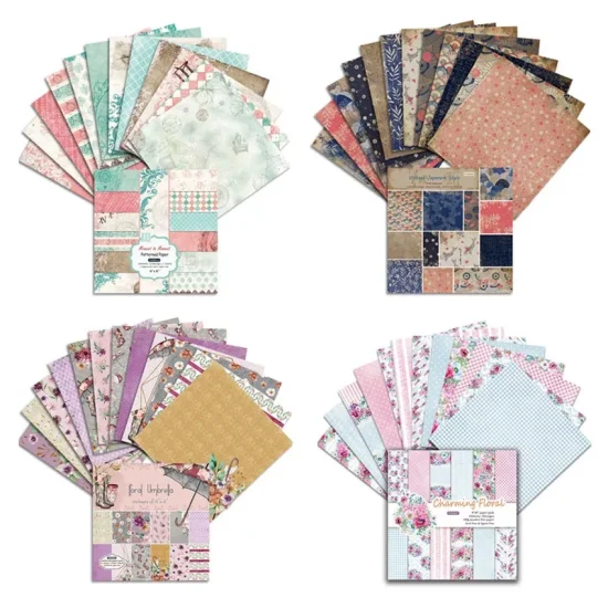 Impression personnalisée A4 A5 Scrapbooking bloc de papier décoration paquet de papier Kits de Scrapbook